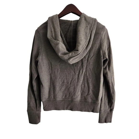 Converse All Star Hoodie Women’s Size Medium Gray Cotton Long Sleeve Full Zipper - Picture 2 of 8